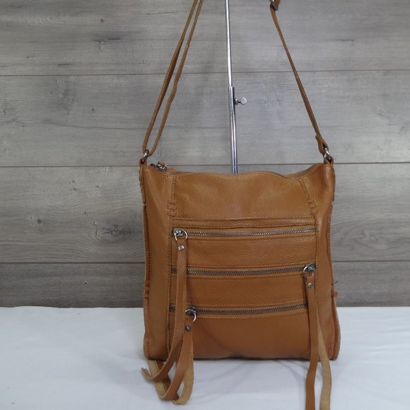 Lucky Brand Handbags - Lucky Brand Brown Leather Crossbody Shoulder Bag Handbag
